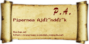 Pipernea Ajándék névjegykártya